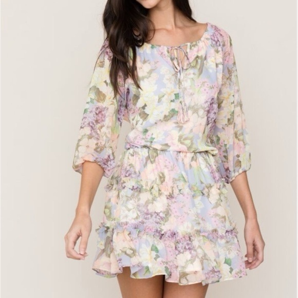 Yumi Kim Dresses & Skirts - Yumi Kim French Riviera Mini Dress Garden Light Oasis Floral Pastel Small